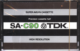 Compact Cassette TDK SA 90 Type II Chrome 1975 Japan