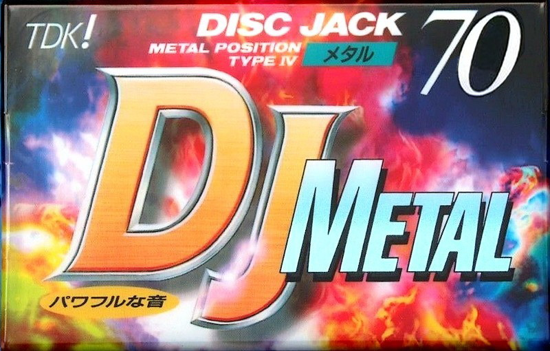 Compact Cassette TDK DJ Metal Disc Jack 70 "DJM-70" Type IV Metal 1995 Japan