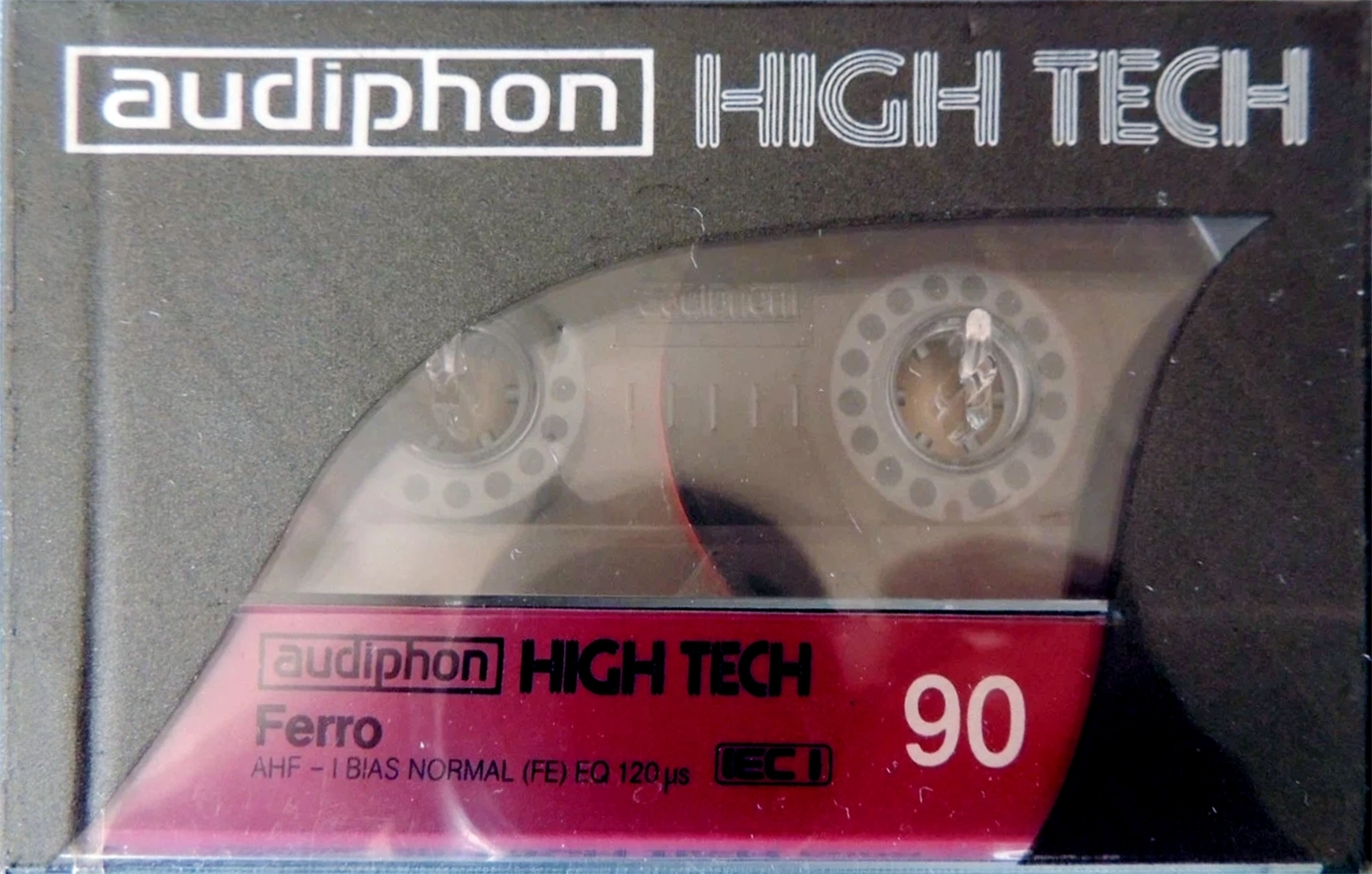 Compact Cassette Audiphon AHF-I 90 Type I Normal 1986 Germany