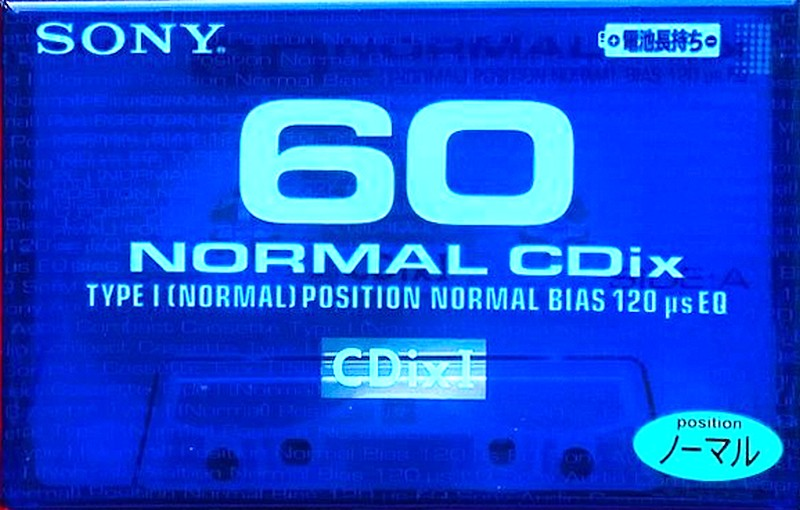 Compact Cassette Sony CDix I 60 "C-60CDX1E" Type I Normal 1997 Japan