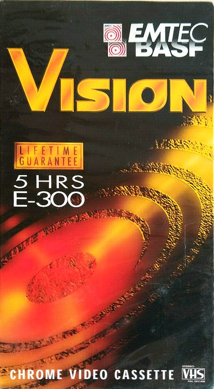 VHS, Video Home System Emtec Vision 300 Type II Chrome 2002 UK