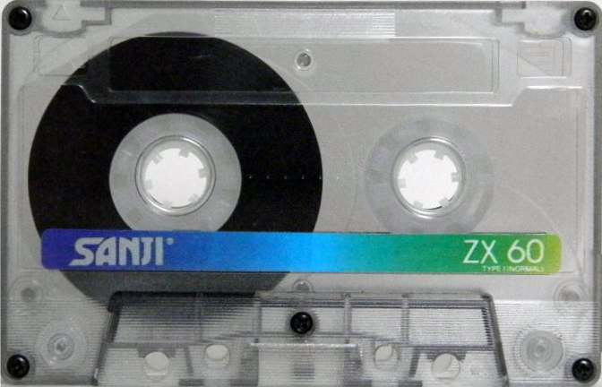 Compact Cassette Sanji ZX 60 Type I Normal 1996 Southern Africa