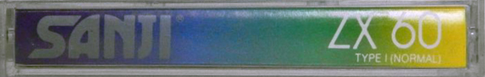 Compact Cassette Sanji ZX 60 Type I Normal 1996 Southern Africa