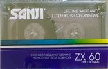 Compact Cassette Sanji ZX 60 Type I Normal 1996 Southern Africa