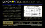Compact Cassette Denon DX4 90 Type I Normal 1985 Japan
