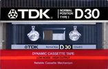 Compact Cassette TDK D 30 Type I Normal 1984 Japan