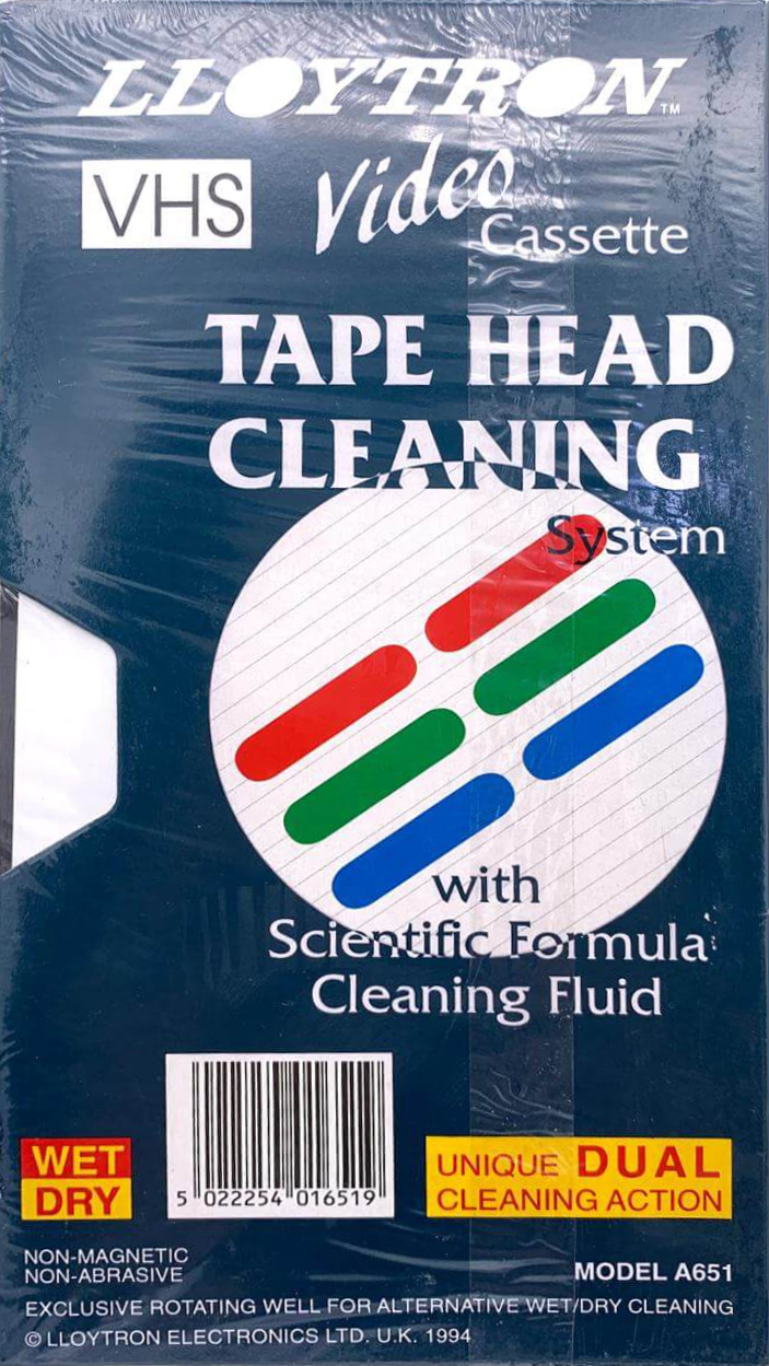 VHS, Video Home System Lloytron Cleaning Cassette 1994 Europe