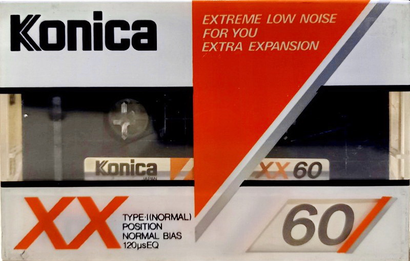 Compact Cassette Konica XX 60 Type I Normal 1984 Japan