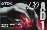 Compact Cassette TDK AD1 120 "AD1-120S" Type I Normal 1997 Japan