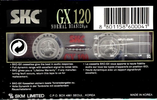 Compact Cassette SKC GX 120 Type I Normal 1999 Europe