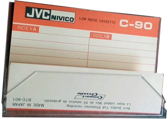 Compact Cassette JVC Nivico 90 Type I Normal Japan