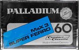 Compact Cassette Palladium Super Ferro Max 3 60 Type I Normal 1981 Europe