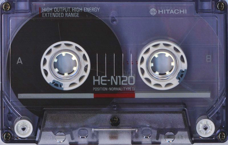 Compact Cassette Hitachi HE 120 "HE-N" Type I Normal 1987 Japan