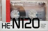 Compact Cassette Hitachi HE 120 "HE-N" Type I Normal 1987 Japan