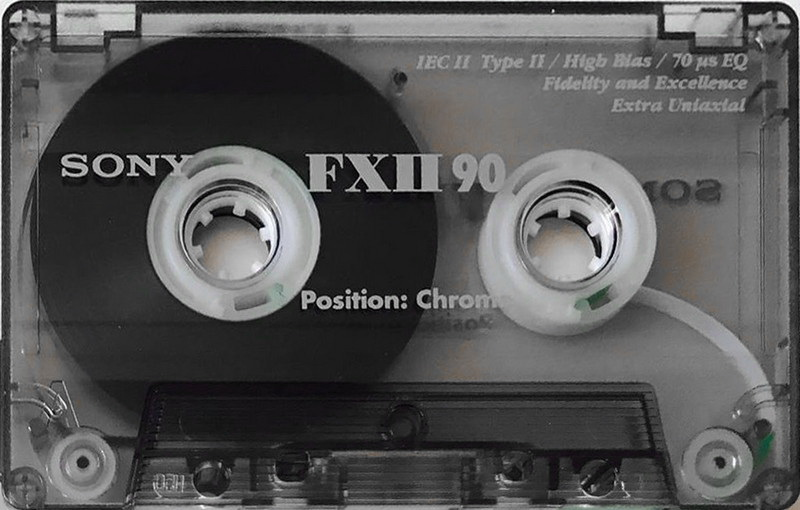 Compact Cassette Sony FX 90 "C-90FX2A" Type II Chrome 1995 Europe