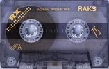 Compact Cassette RAKS RX 75 Type I Normal 1993 Europe