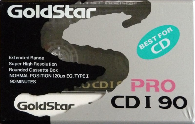Compact Cassette Goldstar PRO CD 90 Type I Normal 1991 USA