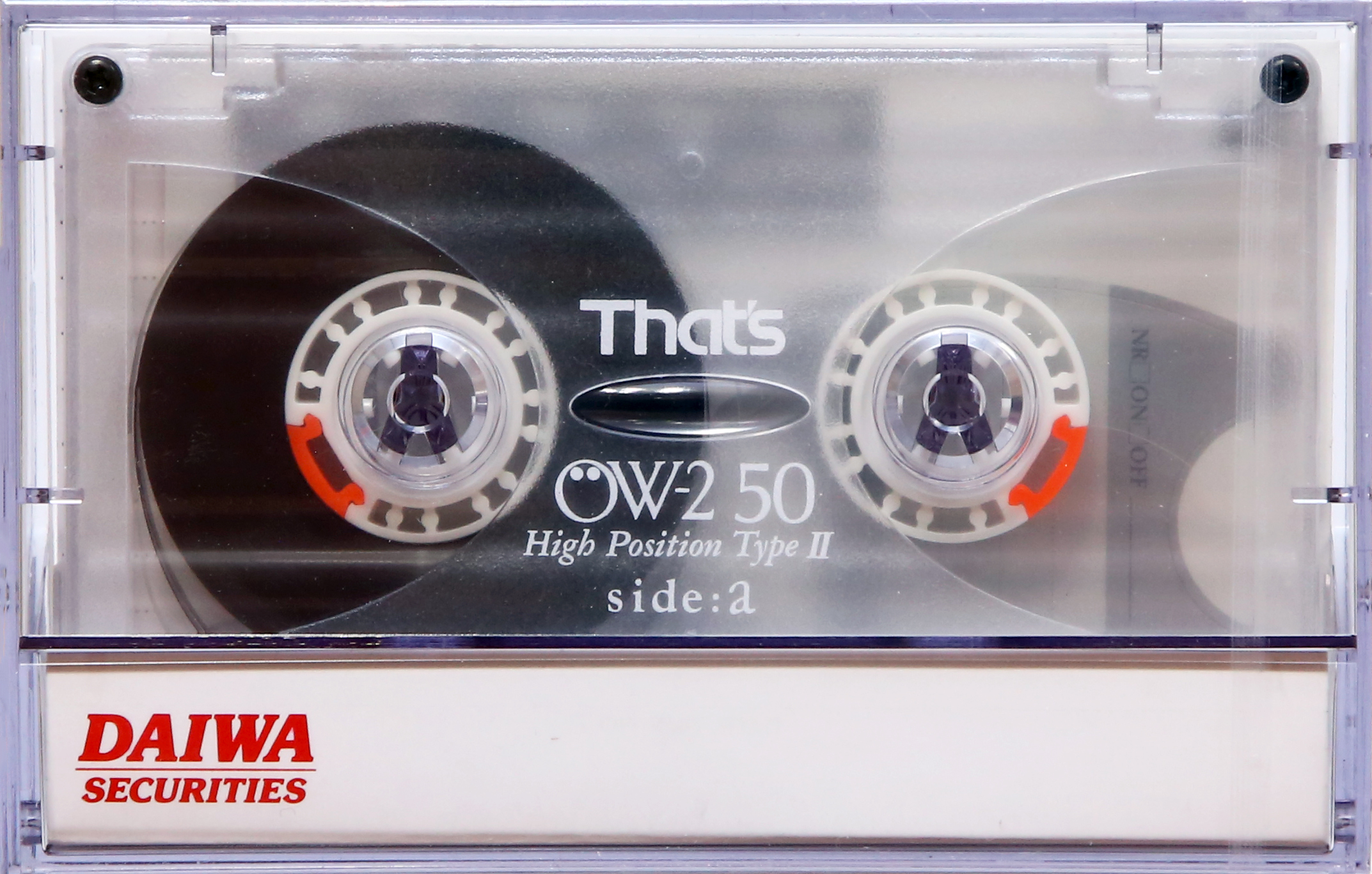 Compact Cassette Thats OW-2 50 "DAIWA Securities" Type II Chrome 1990 Japan
