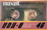 Compact Cassette Maxell UDII-U 46 Type II Chrome 1985 Japan