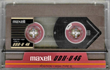 Compact Cassette Maxell UDII-U 46 Type II Chrome 1985 Japan