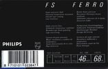 Compact Cassette Philips FS 46 Type I Normal 1987 Europe