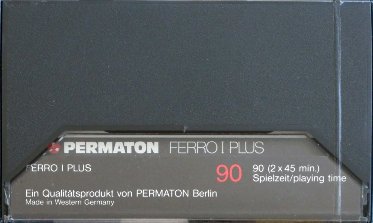 Compact Cassette Permaton Ferro I Plus 90 Type I Normal 1980 Europe