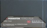 Compact Cassette Permaton Ferro I Plus 90 Type I Normal 1980 Europe