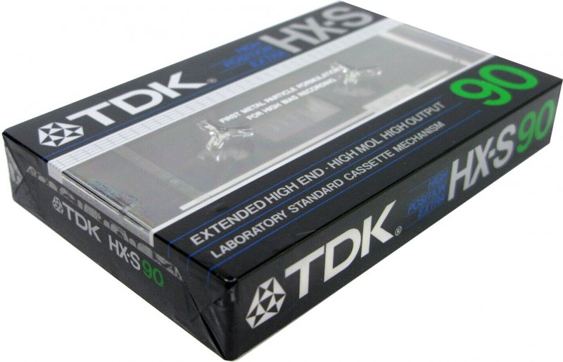 Compact Cassette TDK HX-S 90 Type II Chrome 1983 USA