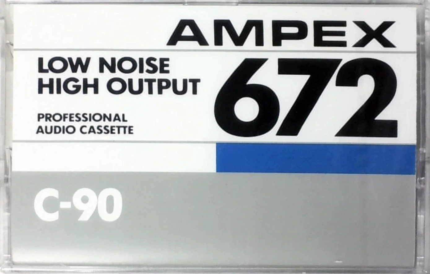 Compact Cassette Ampex 672 90 Type I Normal 1985 USA