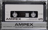 Compact Cassette Ampex 672 90 Type I Normal 1985 USA