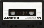 Compact Cassette Ampex 672 90 Type I Normal 1985 USA