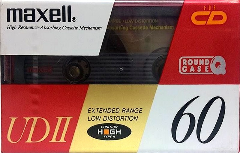 Compact Cassette Maxell UDII / UD2 60 "UDII60(E)" Type II Chrome 1990 Japan