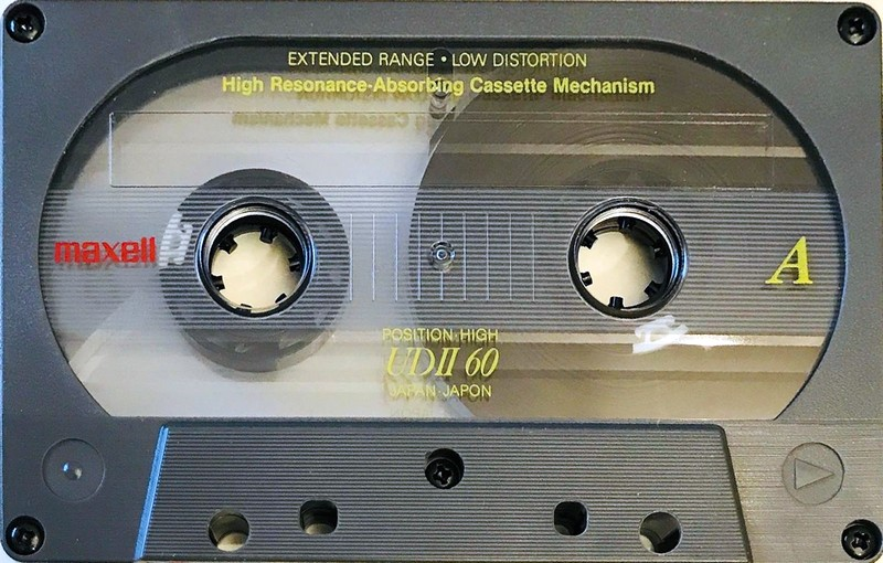 Compact Cassette Maxell UDII / UD2 60 "UDII60(E)" Type II Chrome 1990 Japan