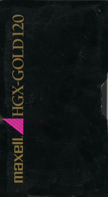 VHS, Video Home System Maxell HGX Gold 120 Type II Chrome 1989