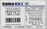 Compact Cassette Konica KX-I 60 Type I Normal 1988 Japan