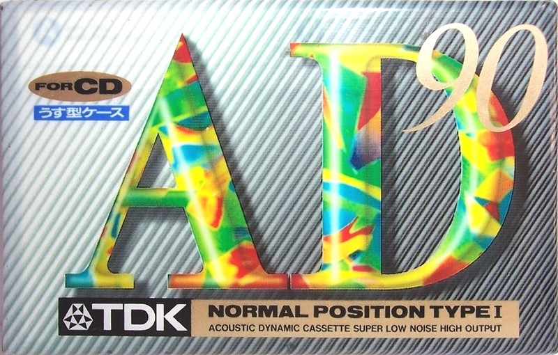 Compact Cassette TDK AD 90 "AD-90F" Type I Normal 1994 Japan
