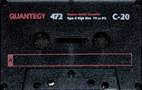 Compact Cassette Quantegy 472 20 Type II Chrome 1996 USA