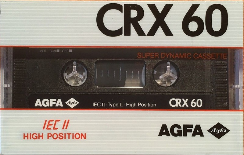 Compact Cassette AGFA CRX 60 Type II Chrome 1989 Europe