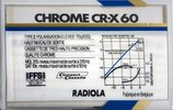Compact Cassette Radiola CR-X 60 Type II Chrome 1985 Europe