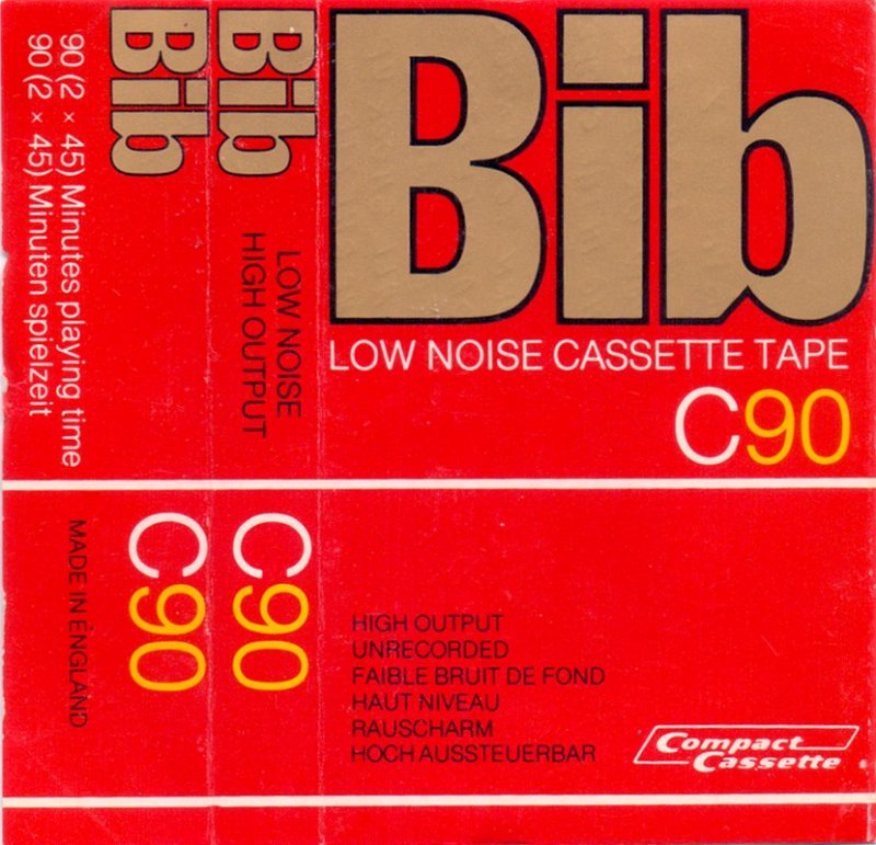 Compact Cassette Bib 90 Type I Normal 1973 Europe