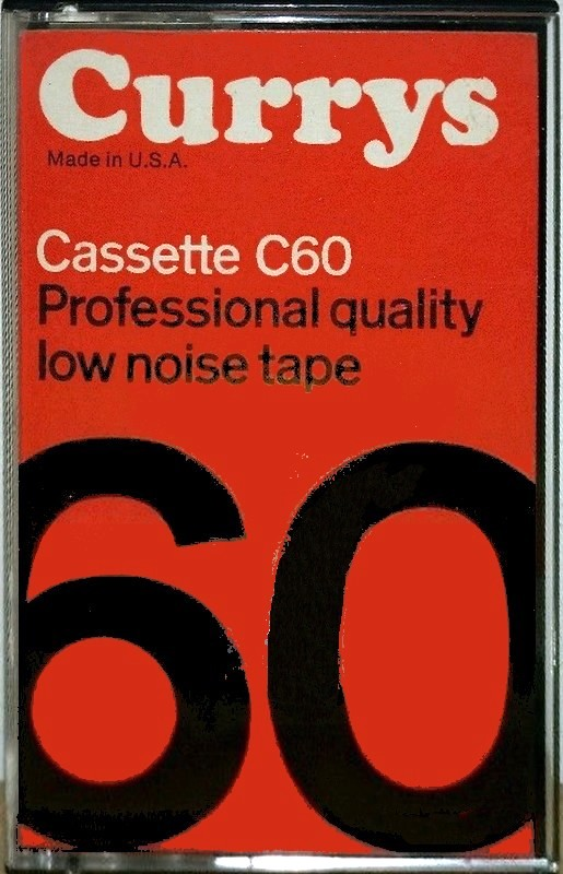 Compact Cassette Currys Professional 60 Type I Normal 1974 UK