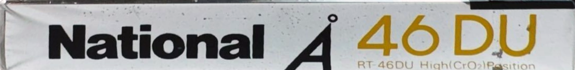 Compact Cassette National Angrom DU 46 "RT-46DU" Type II Chrome 1984 Japan