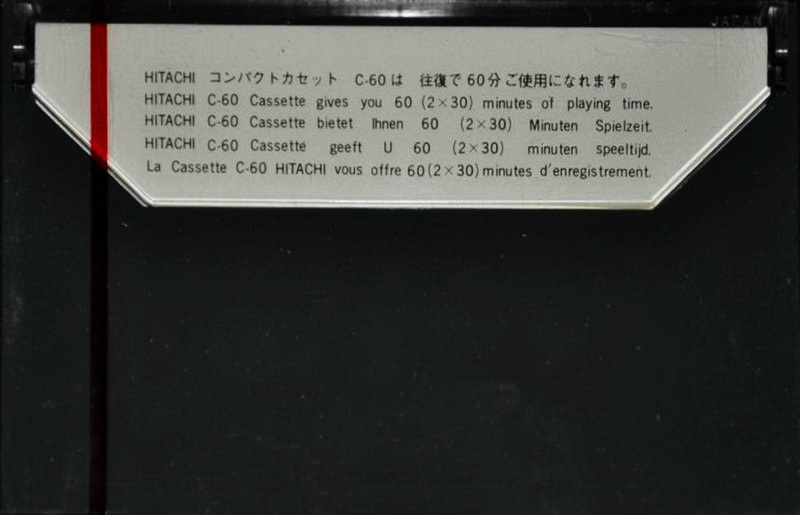 Compact Cassette Hitachi 60 Type I Normal 1968 Japan