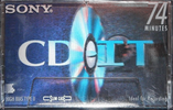 Compact Cassette Sony CD-IT 74 "C-74CDT2A" Type II Chrome 1995 North America