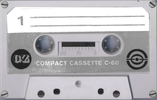 Compact Cassette GZ 60 Type I Normal 1975 Czechoslovakia