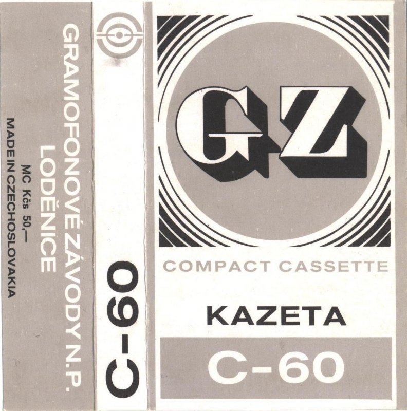 Compact Cassette GZ 60 Type I Normal 1975 Czechoslovakia
