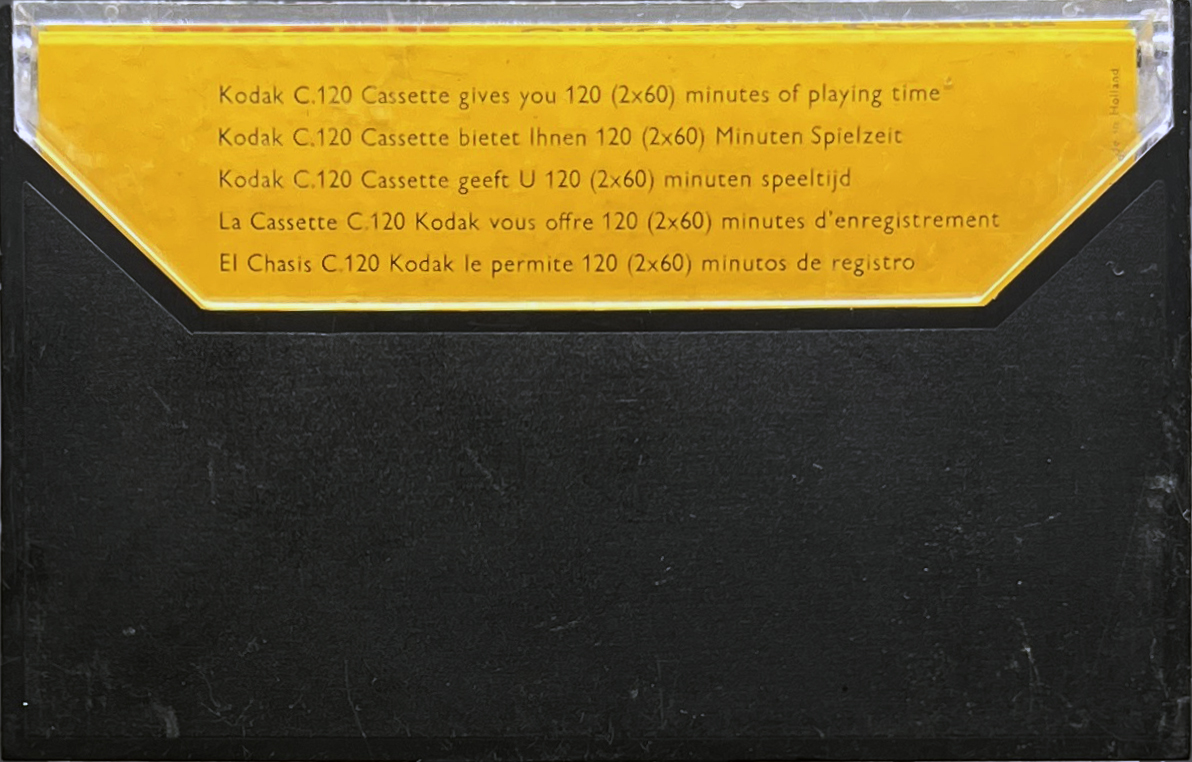 Compact Cassette Kodak 120 Type I Normal 1971 Europe