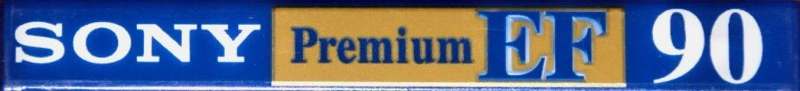 Compact Cassette Sony EF 90 "Premium C-90EFPS" Type I Normal 1996 Worldwide