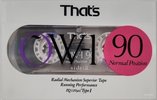 Compact Cassette Thats OW-1 90 Type I Normal 1991 Japan