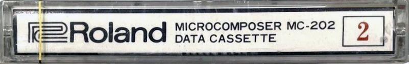 Compact Cassette Roland "Microcomposer MC-202 2" Computer Cassette 1983 Japan